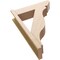 Ekena Millwork 8-in W x 28-in D x 40-in H Funston Slat Rough Cedar Woodgrain TimberThane Outlooker, Primed Tan OUTUR080X28X40FST24RCPR - alternate 3